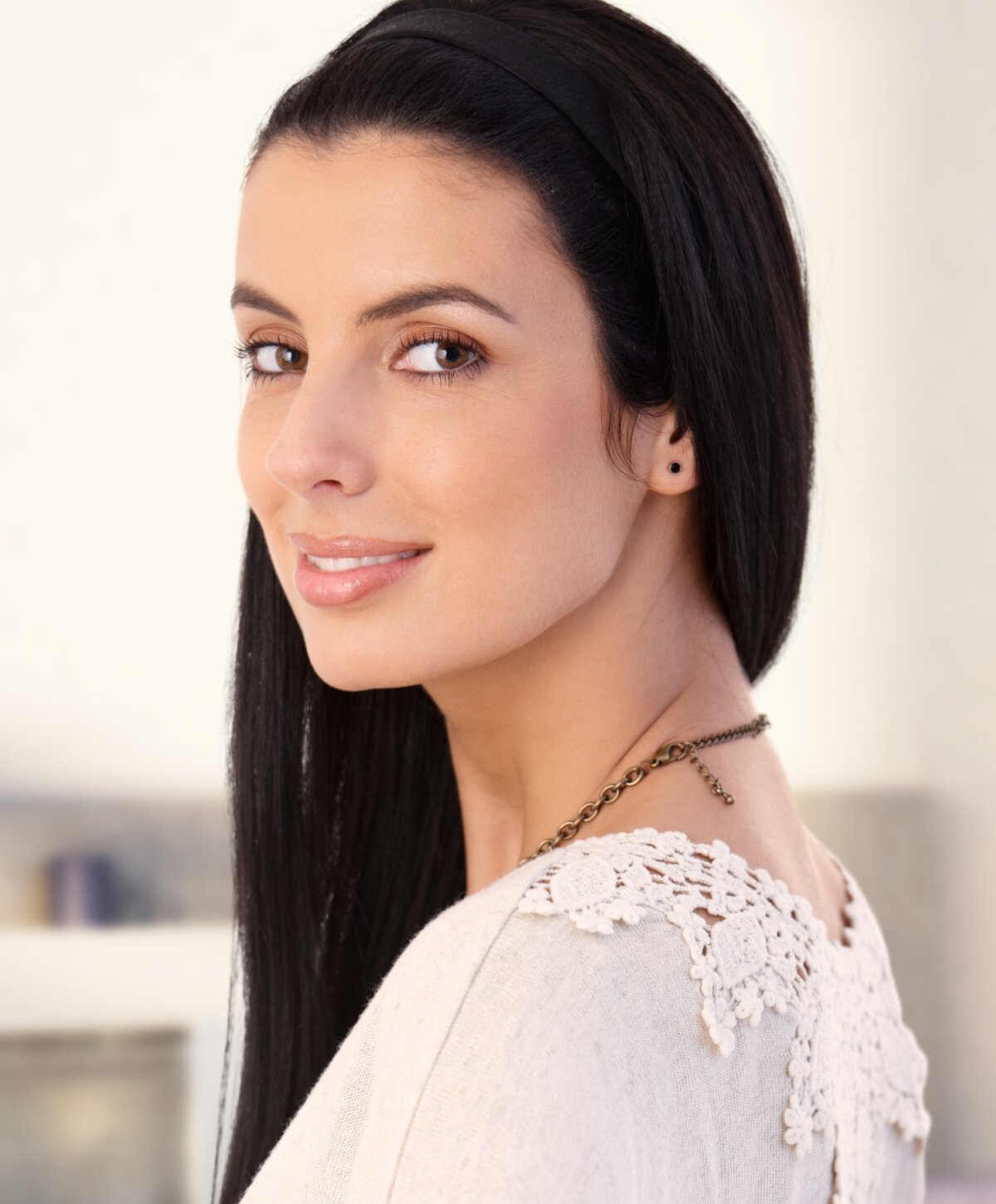 Beverly Hills injectables and fillers model with black hair
